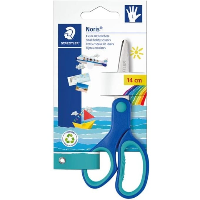 Staedtler linkshandige kinderschaar 14x10x1 cm blauw blauw