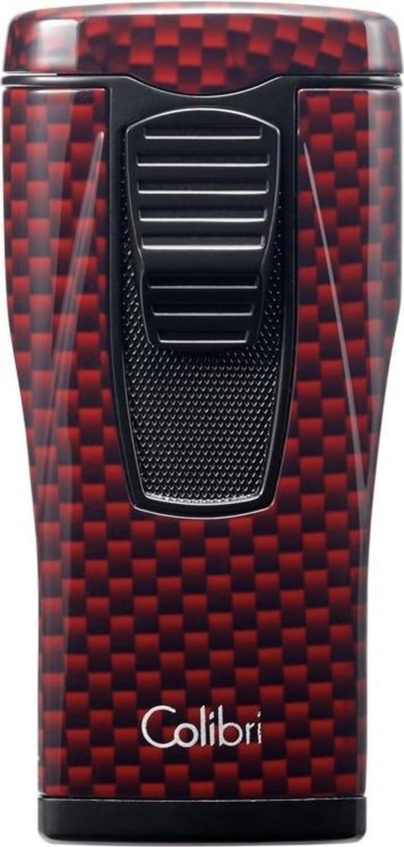 Aansteker Colibri Monaco carbon rood