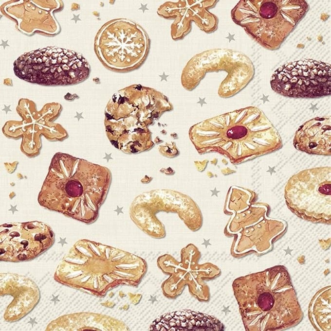 IHR Lunch servetten - Baked Cookies cream