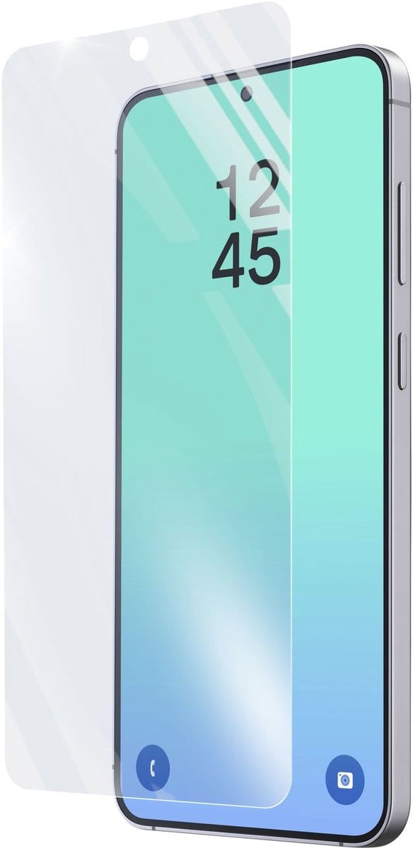 Cellularline Screenprotector 9H Gehard Glas - Geschikt voor Samsung Galaxy S26 - Edge-to-Edge - Transparant