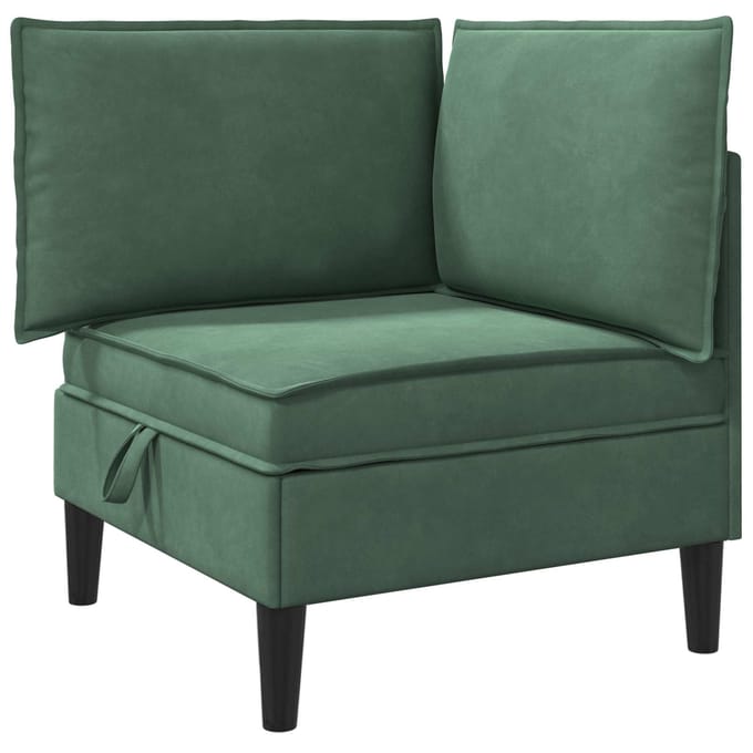 vidaXL - Sofa - met - opslag - Zeegroen - Fluweel