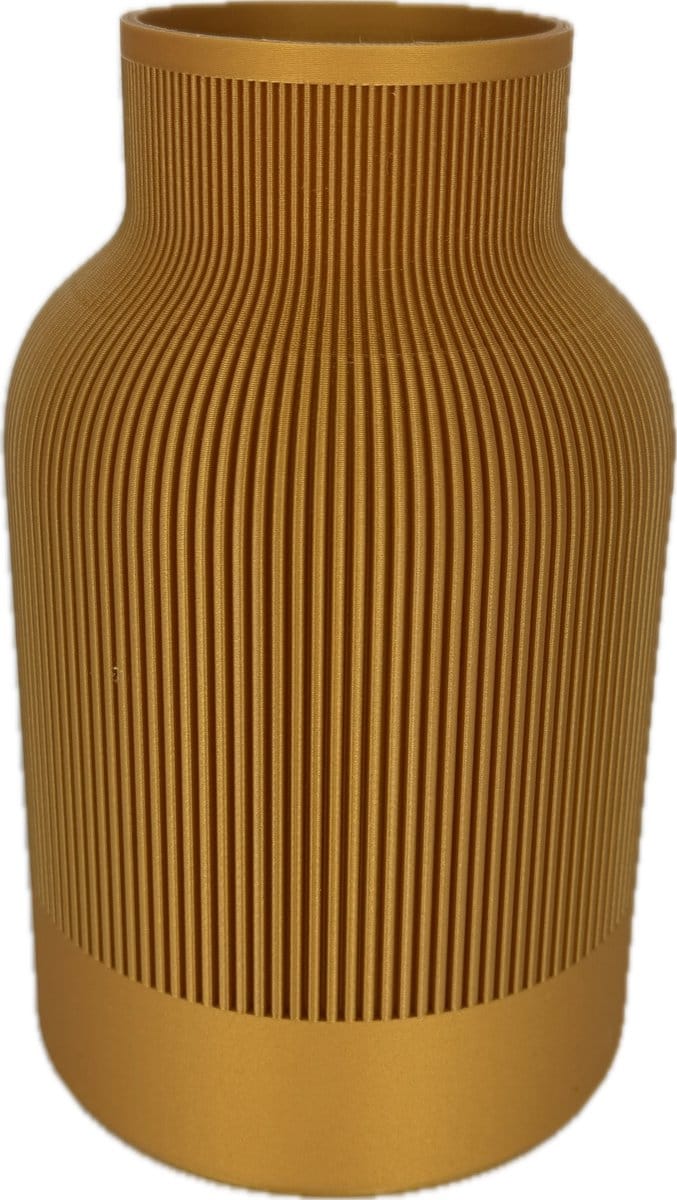 Vaas - Japandi - goud - 17 x 10 cm - waterdicht