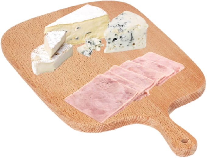 Cheffinger Snijplank - Bamboe - 33cm
