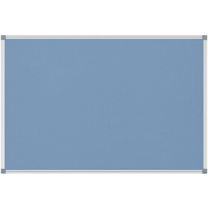 MAUL standard prikbord, textiel, 600 x 900 mm, lichtblauw