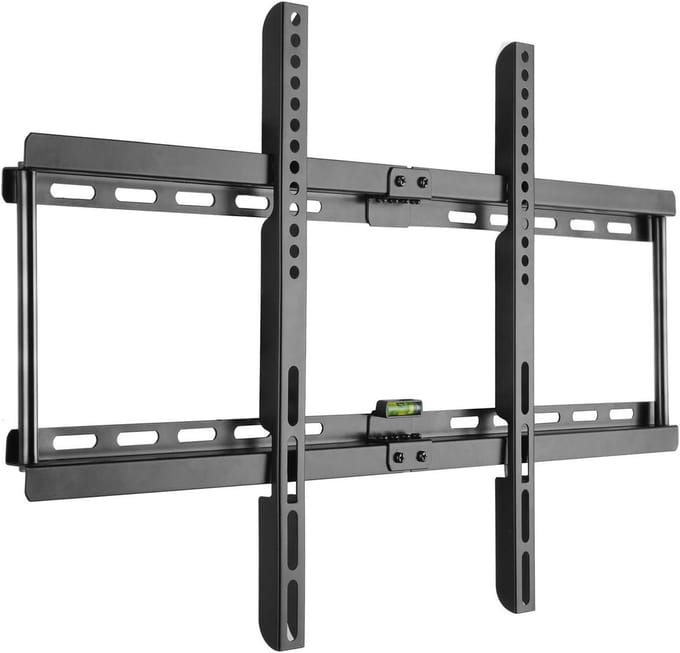 TV Wandhouder - Kantelbare Beugel - Ruimte Besparen - Stevig Gelegeerd Staal - 77 cm - Wit Grijs