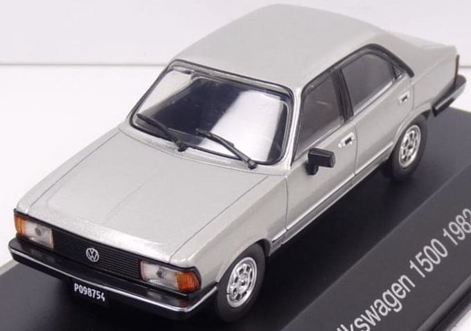 Atlas Volkswagen 1500 - Modelauto - Schaal 1:43 - Zilver