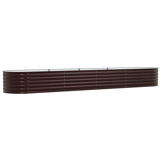 vidaXL - Verhoogd - bed - Bruin - 400 - x - 80 - x - 44 - cm - Staal