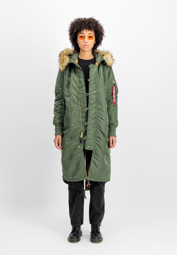 Damesparka Alpha Industries Long Fishtail
