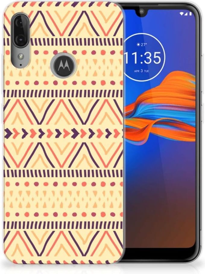 Motorola Moto E6 Plus TPU bumper Aztec Yellow