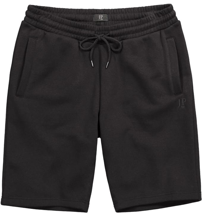 JP 1880 - Heren - Sweatbermuda Buik-Fit basic OEKO-TEX - Zwart - Maat XL