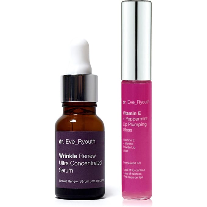 Wrinkle Renew Ultra Geconcentreerd Serum 15ml + Vitamine E en Pepermunt Lip Plumps 8ml