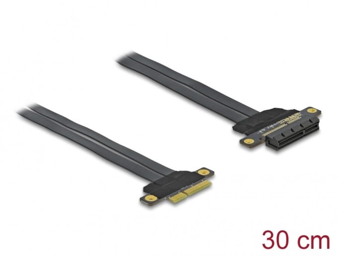 Delock Riser Card PCI Express x4 to x4 with flexible cable 30 cm