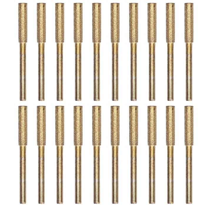 Dailygoods - 20 Stuks Kettingzaagslijper Multi-Maat Vijl voor Effectief Slijpen (Goud)