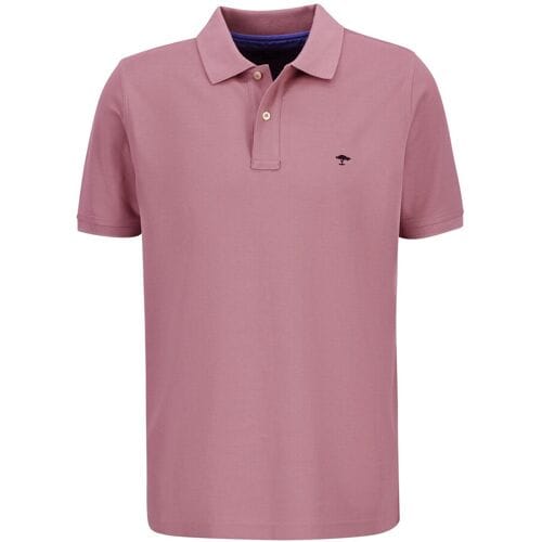 Fynch-Hatton Uni Cotton Polo Soft Supima Cotton Piqué Lila / male