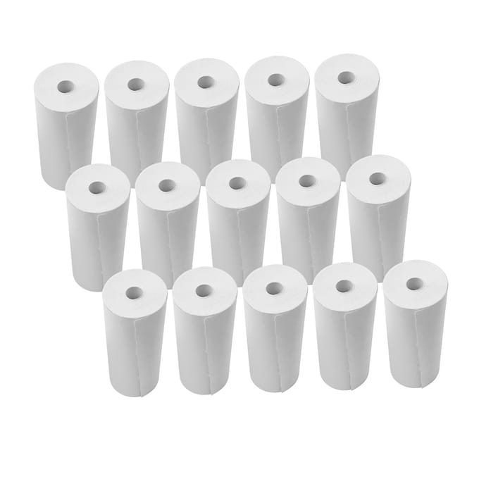 Thermische papierrollen 80x30mm kassabonpapier kassapapierrollen voor supermarkt POS kassabonprinter, 6 rollen 15 Rolls wit