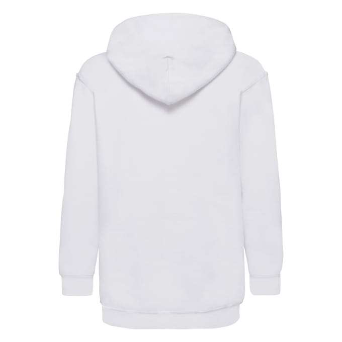 Fruit of the Loom Sweatshirt met capuchon voor kinderen/Kinderen Classic Heather (Wit)