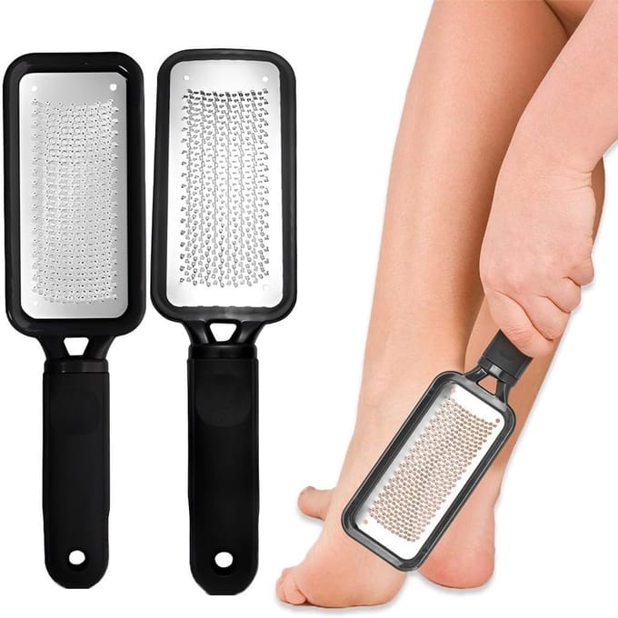 Dubbelzijdige Voetrasp en Pedicure Vijl voor Dode Huid en Eelt