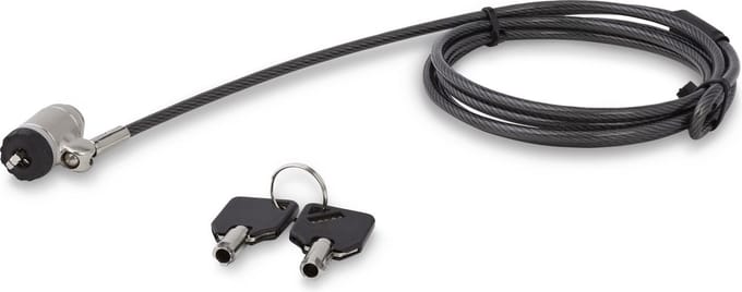StarTech.com Keyed Cable Lock - Push-to-Lock Button - 2 m / 6.5' Cable - security cable lock