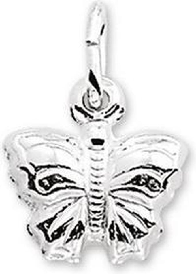 hanger vlinder zilver gerhodineerd
