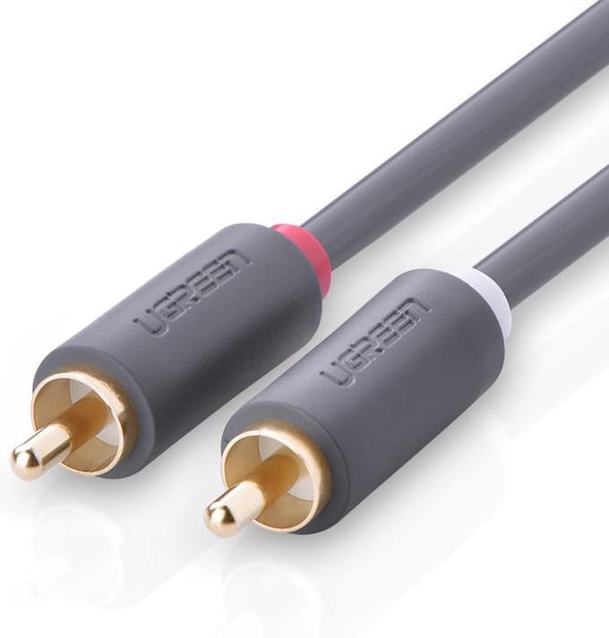 Przewód 2X Rca (Cinch) Do 2X Rca (Cinch) Ugreen Av104 1M (Czarny)