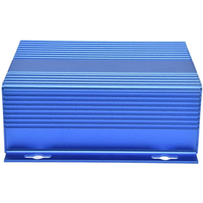Aluminiumlegering Elektrische Doos Project Aansluitdoos Gesplitste Behuizing 61x147x155mm Matblauw