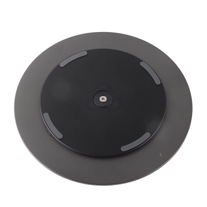 Base de moniteur d'ordinateur rotative à 360 degrés, support en alliage d'aluminium mat gris foncé black