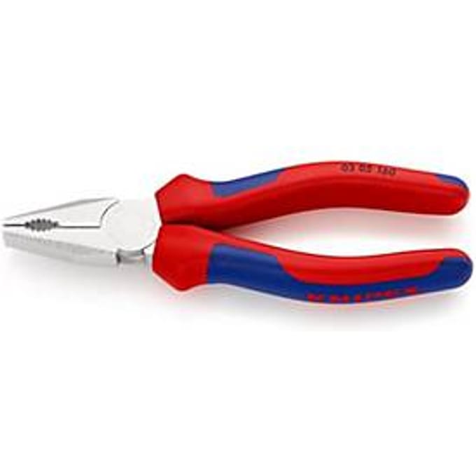 KNIPEX Combinatietang 160 mm, verchroomd, meercomponentenmantel, inductiegehard, DIN ISO 5746