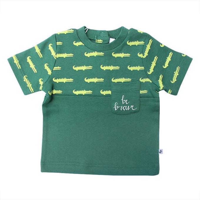 Ducky Beau groen shirt met krokodillen – 50