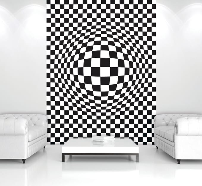 Geometric Figures Movement Photo Wallcovering