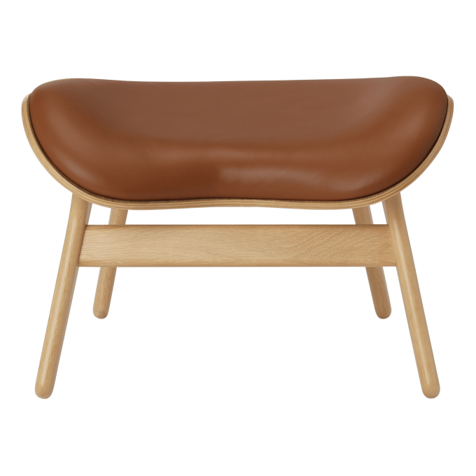 UMAGE A Conversation Piece Ottoman - eiken - Leder Hope cognac