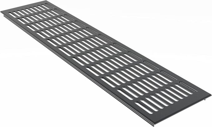 Ventilatierooster Aluminium 130mm Breed Antraciet RAL7016 - Diverse Lengtes