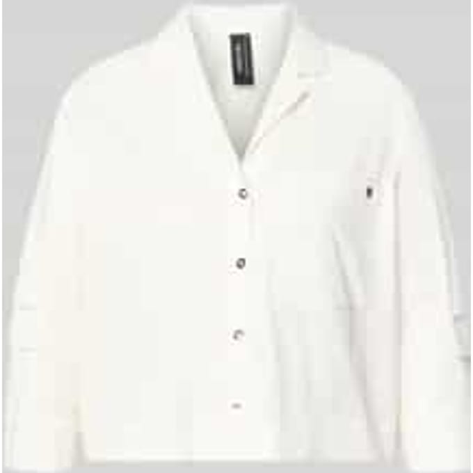 Blouse met reverskraag en 3/4-mouw