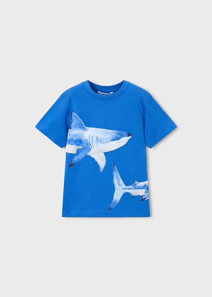 MAYORAL - Jongens hemd - Maat 104 - Jongens - blauw -