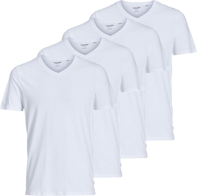 Jack & Jones Heren onder t-shirts 4 pack Jacbasic