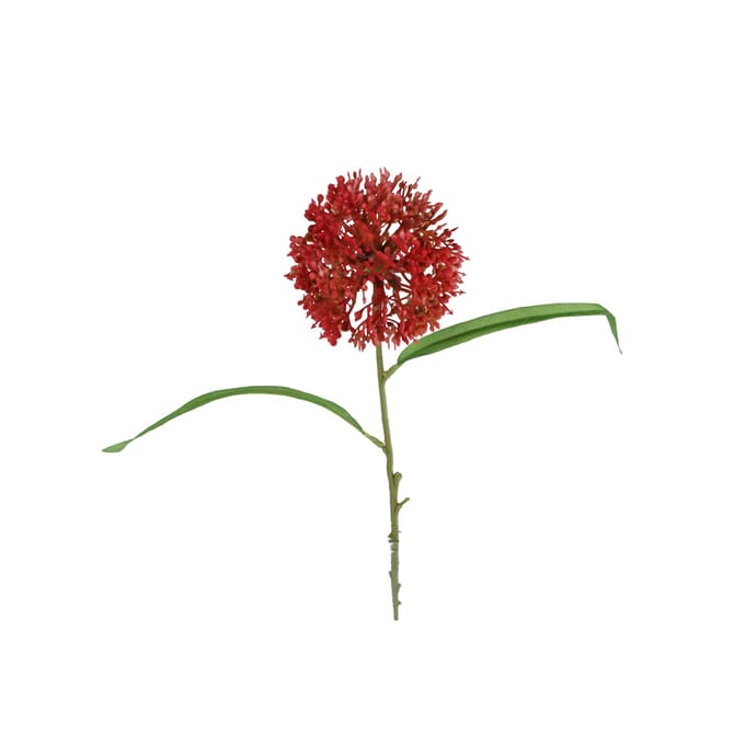 Kunstbloem allium ball oranje PE 55cm