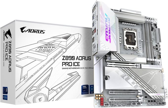 Gigabyte Z890 AORUS PRO ICE Moederbord Socket Intel LGA 1851 Vormfactor ATX Moederbord chipset Intel® Z890