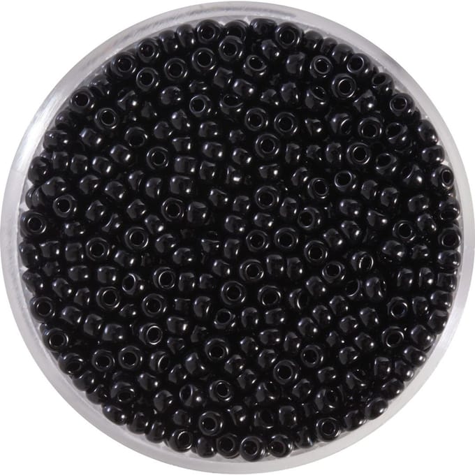 9660-824 Jap. Miyukirocailles - 2,2mm - opaque black - 12 gram