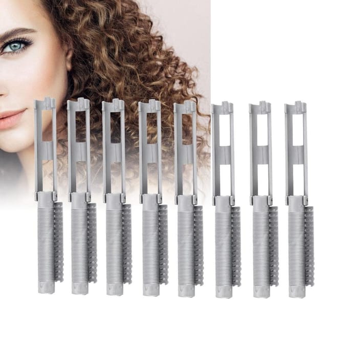 25 stuks Haar Permanent Krulspelden Rollers Clips Krultang Klem Haarstyling Tool voor Kapsalon gray
