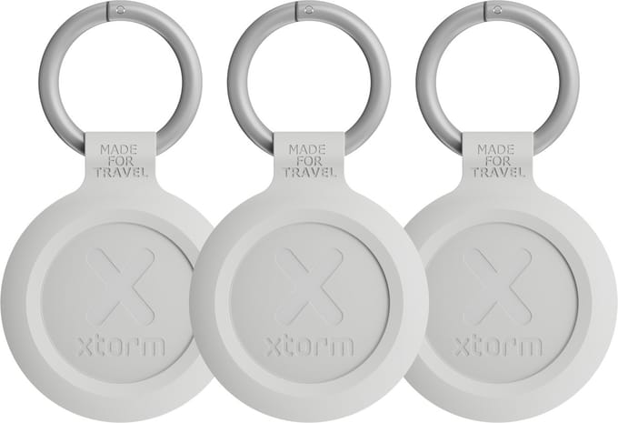 Xtorm TravelTag - Tracker - Air-Tag - Apple iOS & Android - IP64 - Wit - 3 stuks