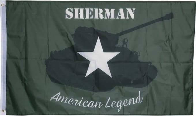 Vlag - Sherman Tank