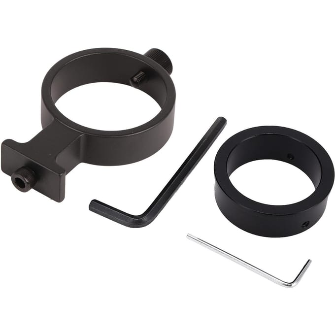 Microscoop Lens Ring Adapter Aluminiumlegering Microscoop Camera Adapter Focusserende Beugel Houder 42mm black
