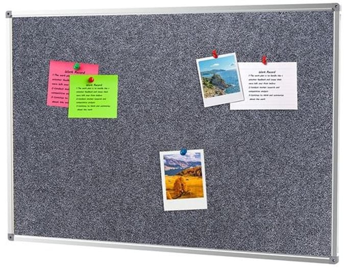 IVOL Prikbord Vilt 45 x 60 cm - Grijs