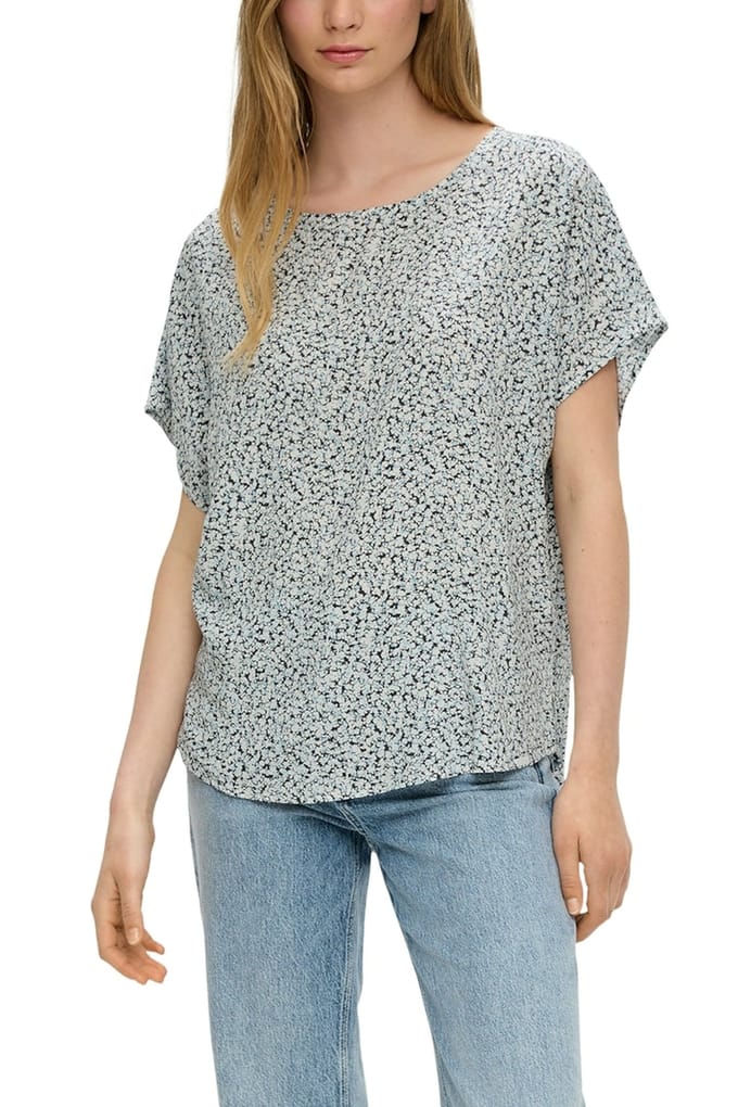 s.Oliver -qs Blouses Grey/black Taglia: 32 | Magliette intime Outlet | Donna | Grigio