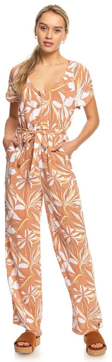 Roxy Breeze Of Sea Korte Mouw Jurk Oranje L Vrouw
