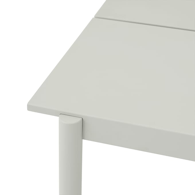 Muuto Linear Steel Tafel - 220 x 90 cm - grijs