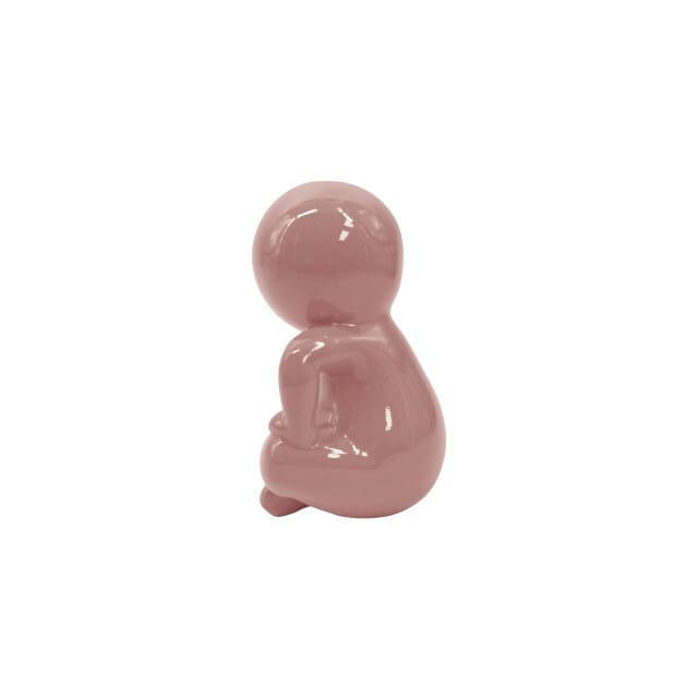 Present Time - Beeld Amigo Sitting Medium - Roze - 11,3x10,2x16,3 cm
