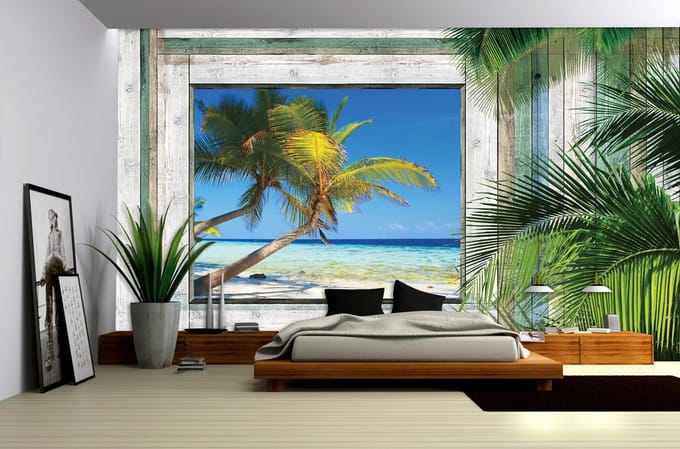 Beach Tropical View Photo Wallcovering