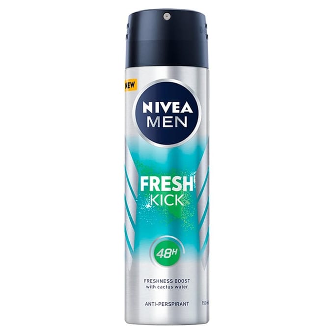 Nivea Fresh Kick Serie - Antitranspirant Spray - 150 ml - Verfrissend - Zonder Ethylalcohol
