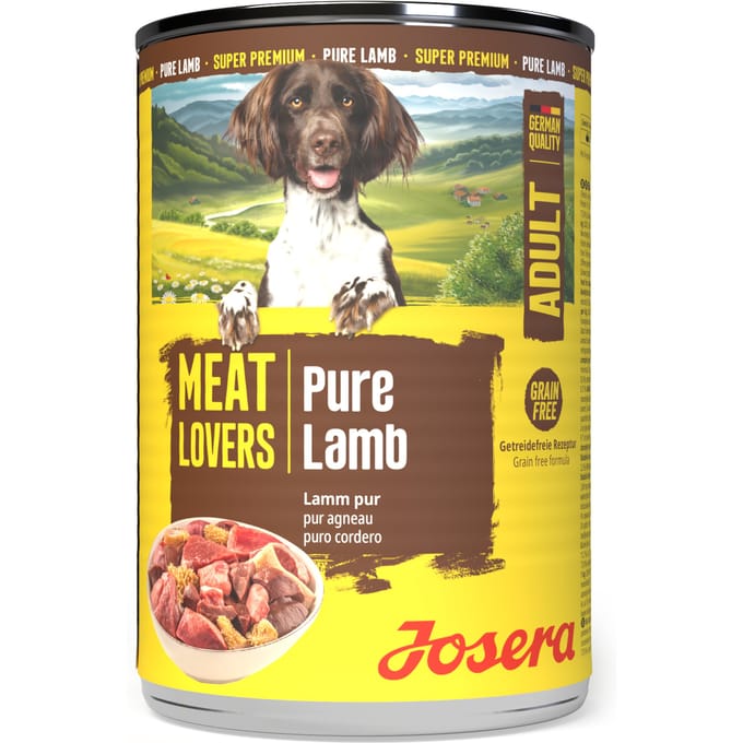 Josera Meatlovers Pure 12 x 400 g Hondenvoer - Lam (nieuw Design)