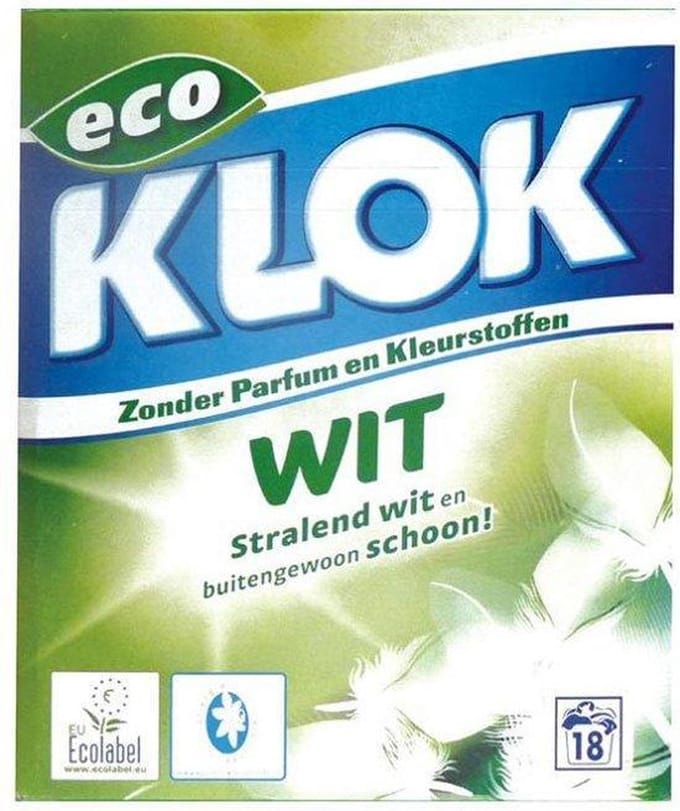 Klok waspoeder wit 1170 gram 2 verpakkingen